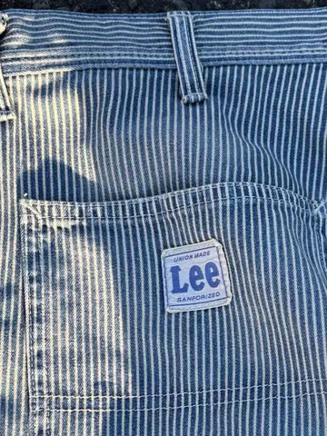 Lee 스트라이프 캐주얼 팬츠 히코리 데님 LEE 리 데님