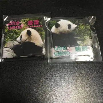 아토레 우에노 동물원 팬더 샤오샤오 레이레이 캔뱃지