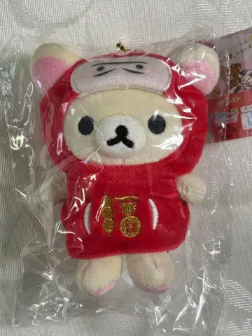 리락쿠마 외출 봉제 인형 키링 설날 코리락쿠마 달마