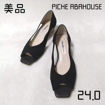 새상품급 PICHE ABAHOUSE 24.0cm 오픈토 펌프스