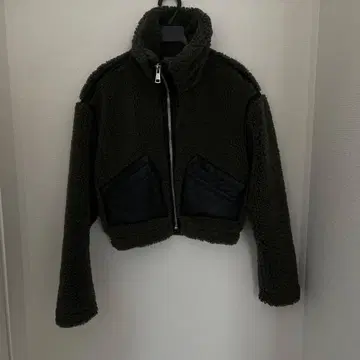 abercrombie & fitch 크롭 플리스 자켓