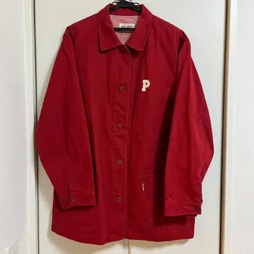 핑크하우스 스텐카라 코트 레드 깅엄 체크 PINK HOUSE