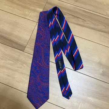 ETRO 페이즐리 스트라이프 넥타이