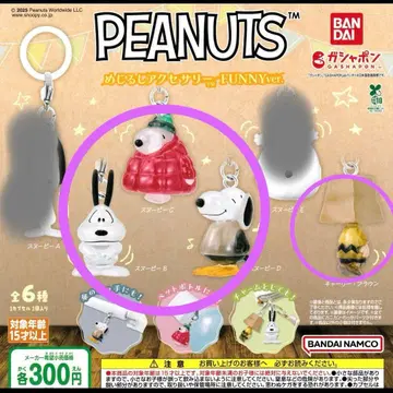 PEANUTS 메지루시 액세서리 4종 세트