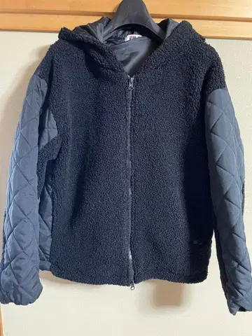 FILA 휠라 여성용 M 사이즈 보아 퀼팅 자켓 블랙