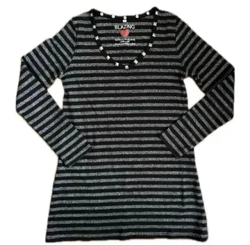 헤이세이 갸루 y2k 그런지 프린트 긴팔 블랙