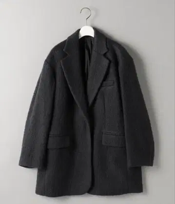 울 x 모헤어 블렌드 샤기 빅 자켓