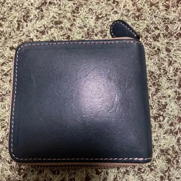 도치기 가죽 접이식 지갑