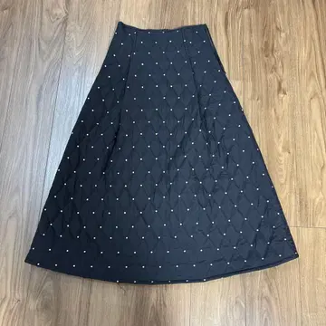 SALOON [ Nao 콜라보 ] 퀼팅 스커트 블랙 36