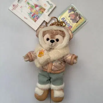 상하이 디즈니 한정판 더피 봉제 인형 키링