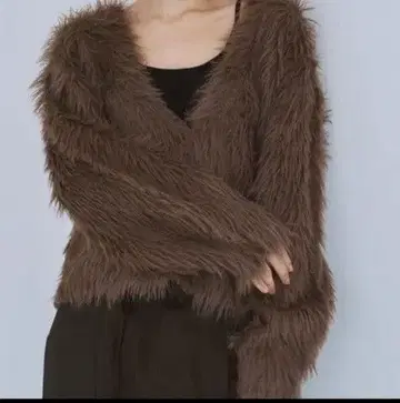 SEAROOMLYNN 샤기 브이넥 가디건