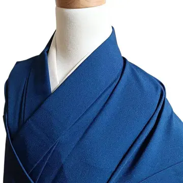 W118 기모노 화학 섬유 단의 코몬 춤 일본 무용 파도 파랑