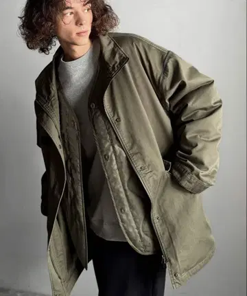 Java 5WAY 멀티플 라이너 부착 오버 사이즈 m-65 밀리터리 코트