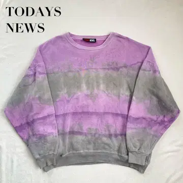 TODAYS NEWS 투데이즈뉴스 맨투맨 올 패턴 빅 사이즈