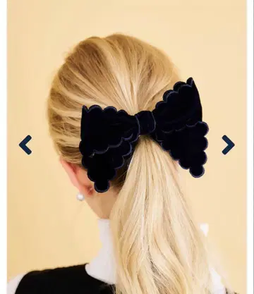 미사용 새상품 택 마를린 에논 피 벨로아 리본 스크런치