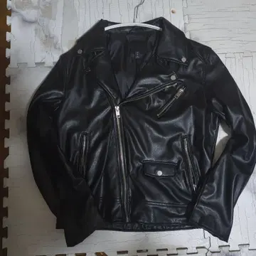 H&M 블랙 더블 라이더 자켓 M