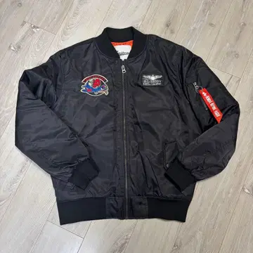 새상품급 Snipers MA-1 자켓 블랙 y2k