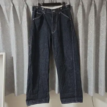 DryBones 데님 페인터 팬츠 서스펜더 버튼