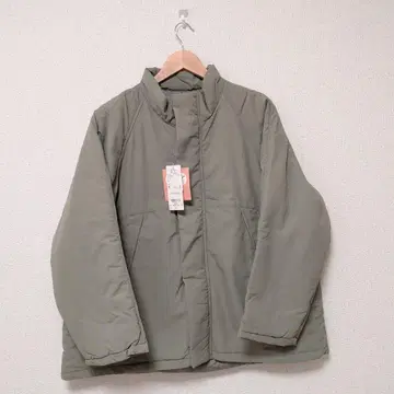 스튜디오 클립 스탠드 카라 미들 코트 카키