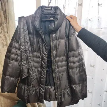 GRADE by TOKYO STYLE 블랙 다운 자켓