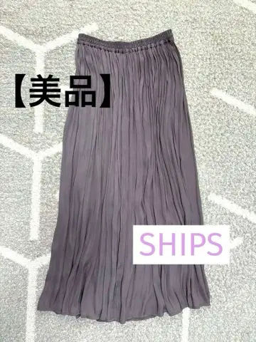 [ 미사용품 ] SHIPS 플레어 롱 스커트