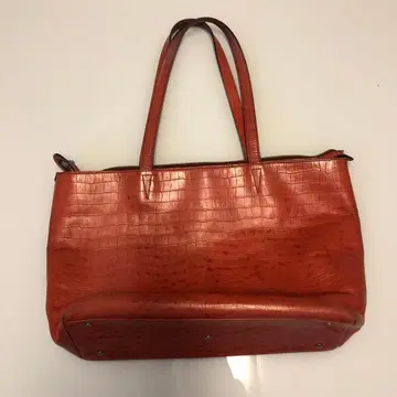 엘라고 왁싱 레더 토트백 / 악어 엠보싱