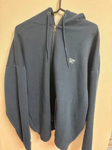 5ive 네이비 집업 후드티