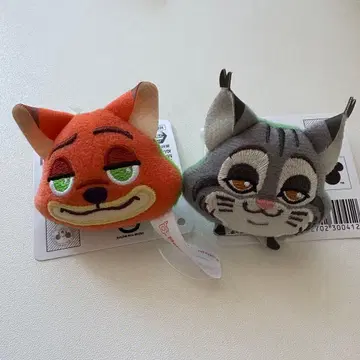 주토피아2 닉 파우버드 봉제 인형 페이스 반지