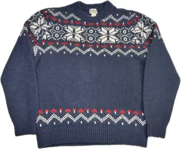 [ L.L.Bean 노르딕 눈꽃 패턴 니트 스웨터 ]