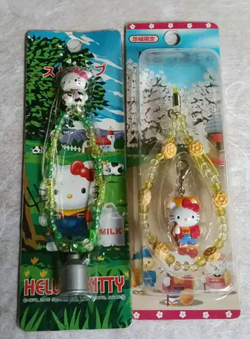 헤이세이 레트로 지역 한정 키티 스트랩 2개 세트