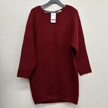 택 포함 미사용 새상품 KBF 돌먼 슬리브 코쿤 튜닉 원피스 빨간색