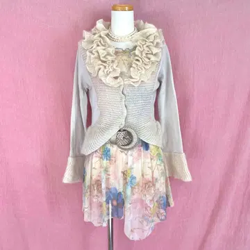 페어리 그런지 네오 하라주쿠 XG 미색 페어리 코어 시어 탑