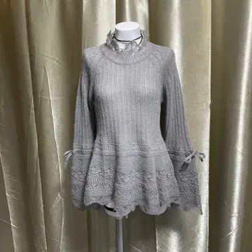 니트 튜닉 알파카 혼방 모리걸 페어리 그런지