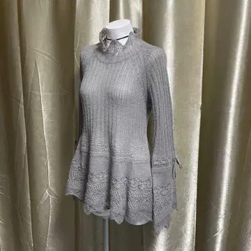 니트 튜닉 알파카 혼방 모리걸 페어리 그런지