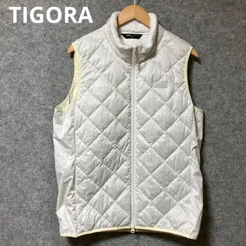 TIGORA 화이트 퀼팅 베스트