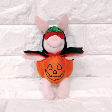 디즈니 곰돌이 푸 피글렛 할로윈 호박 봉제 인형