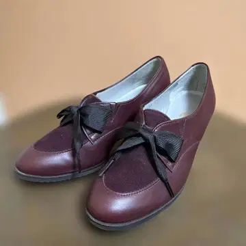 겨울 밑창 리본 포함 힐 신발