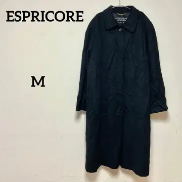 ESPRICORE 에스프리코어 롱 코트 블랙 캐시미어 혼방 일본제