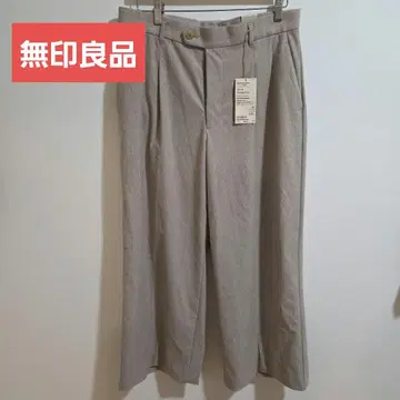 무인양품 턱 와이드 팬츠 유니클로