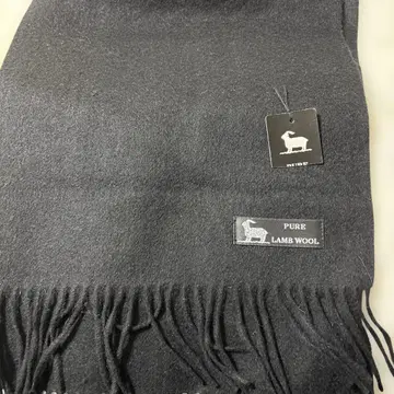 퓨어 램스울 블랙 머플러