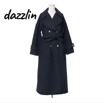 [ dazzlin ] 다즈린 모듬 오버코트 네이비 벨트 포함