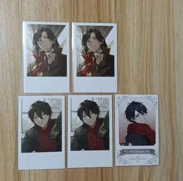 셰린 버건디 유메오이카케 폴라로이드풍 카드