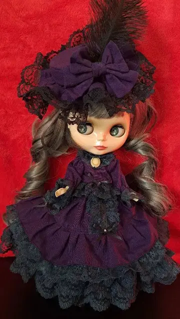 브라이스 아웃핏 사교계 드레스 보라색