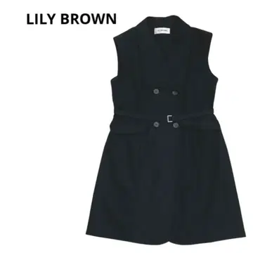LILY BROWN 릴리 브라운 롱베스트 슬리브리스 레이어드 벨트 포함
