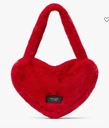 케이트 스페이드 하트 모양 토트백 빨간색