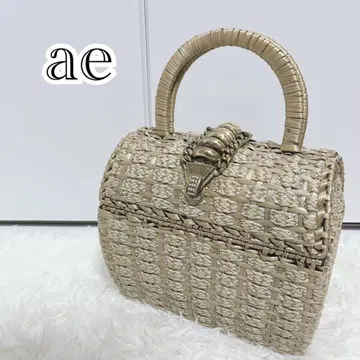 ae 뜨개질 엘레강스 레이디 카고백 골드