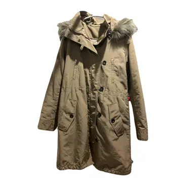 [새상품급] BOSCH 카키 퍼(fur) 포함 모즈 코트 사이즈 38