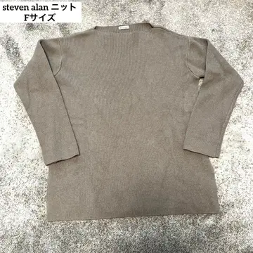 steven alan 울 혼방 올리브 스웨터 F 사이즈