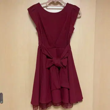 질 스튜어트 버건디 드레스 S 사이즈