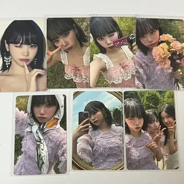 lesserafim dicon 채원 트레이딩 카드 7장 세트